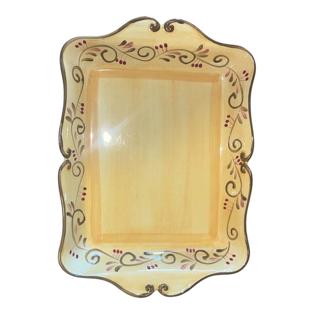 Home Trends Italian Villa Rectangular Serving Platter